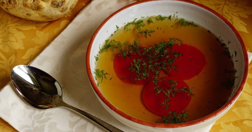 Soe köögiviljapuljong – nagu „sisemine paus“